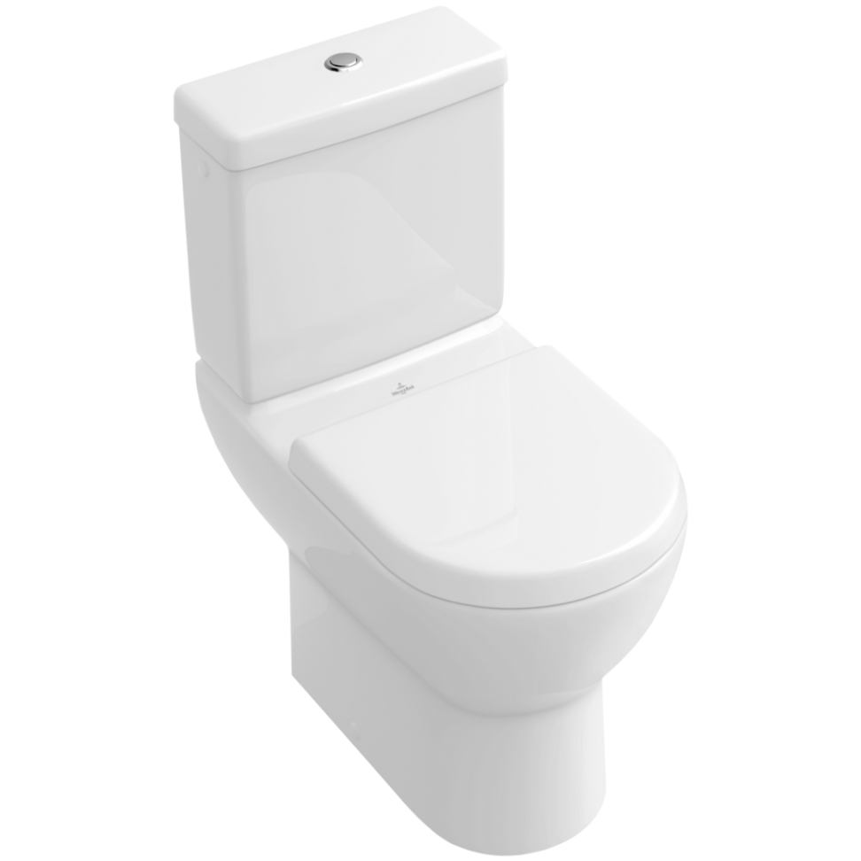 Унитаз-компакт напольный Villeroy&Boch Subway 660910 с вертикальным смывом (округлая модель)