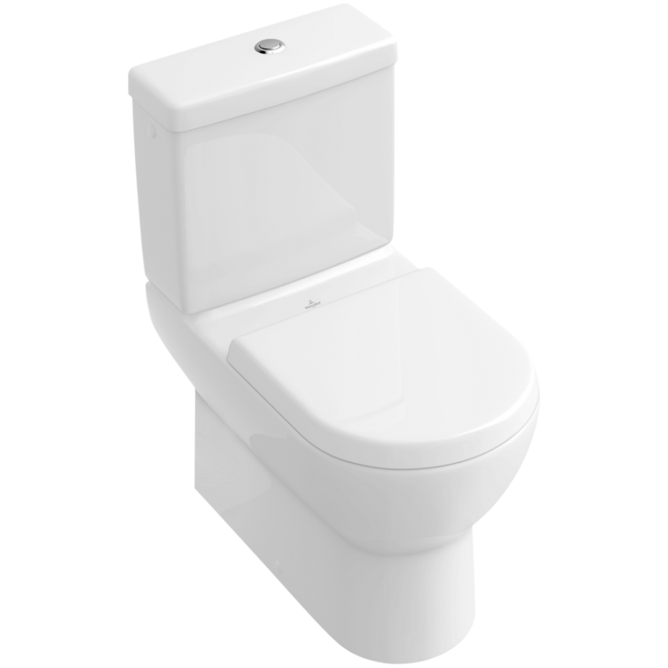 Унитаз-компакт напольный Villeroy&Boch Subway 661010 с вертикальным смывом (округлая модель)