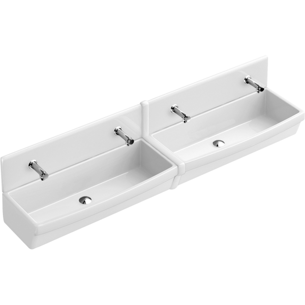 Раковина модульная Villeroy&Boch O.novo 682000 с задней панелью (прямоугольная модель)
