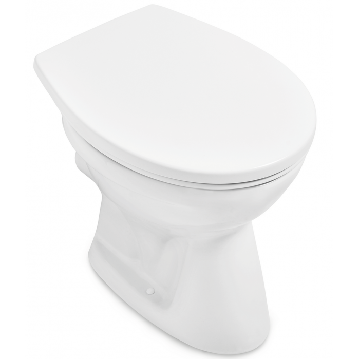 Унитаз напольный Villeroy&Boch O.novo 7618R0 с открытым смывным краем (округлая модель)