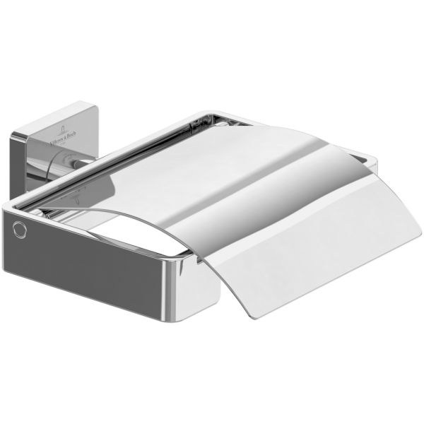 Держатель для туалетной бумаги Villeroy&Boch Elements-Striking TVA152013000 с крышкой