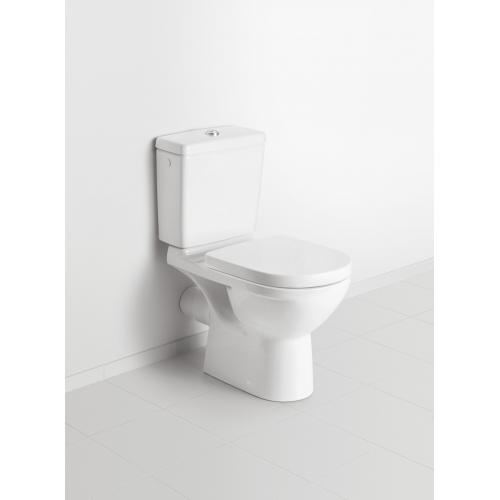 Унитаз-компакт напольный Villeroy&Boch O.novo 566110 с вертикальным смывом (округлая модель)