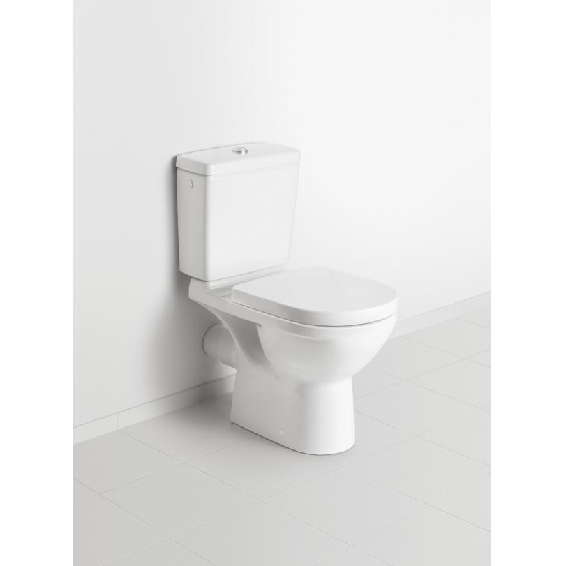 Унитаз-компакт напольный Villeroy&Boch O.novo 566110 с вертикальным смывом (округлая модель)