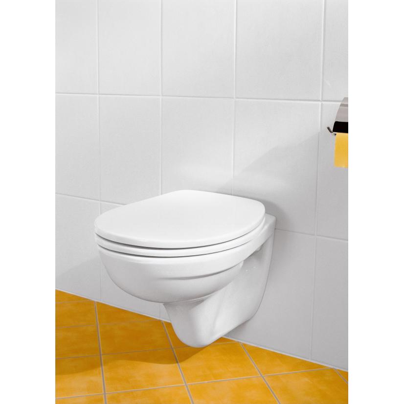 Унитаз подвесной Villeroy&Boch O.novo с вертикальным смывом и короткой базой (округлая модель)