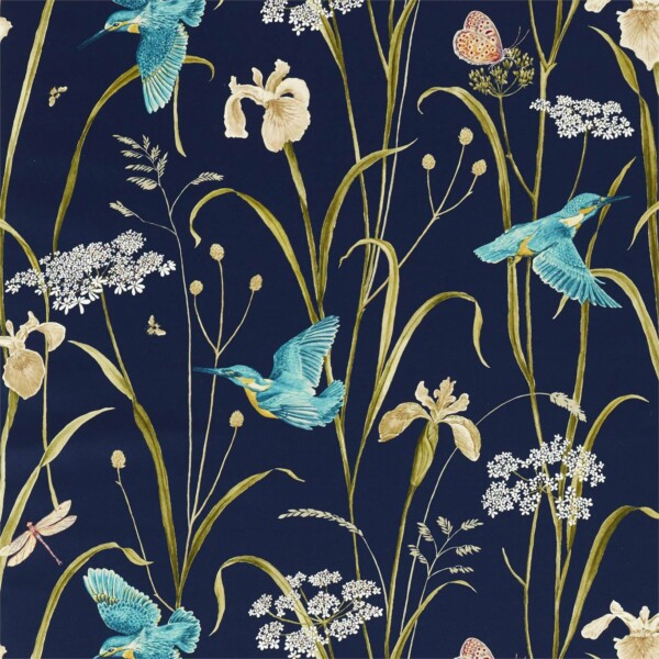 Ткань Sanderson Kingfisher  Iris | 226733