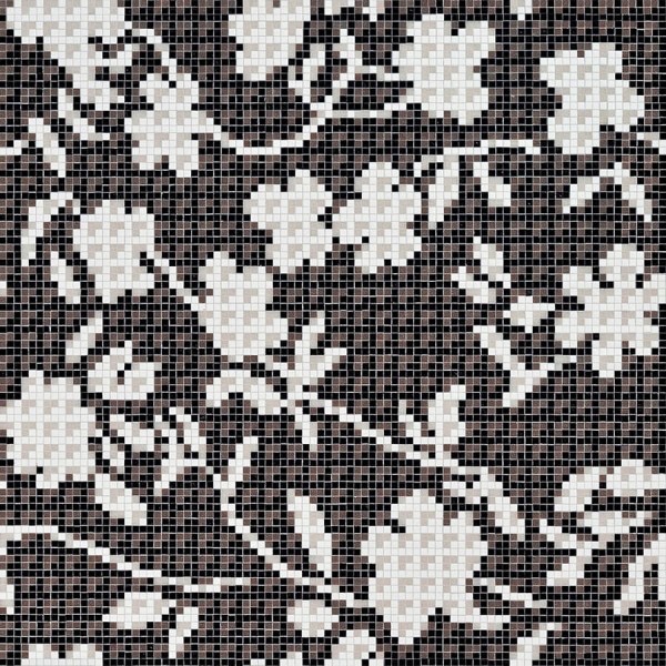 Мозаика Bisazza Flower Corner Black