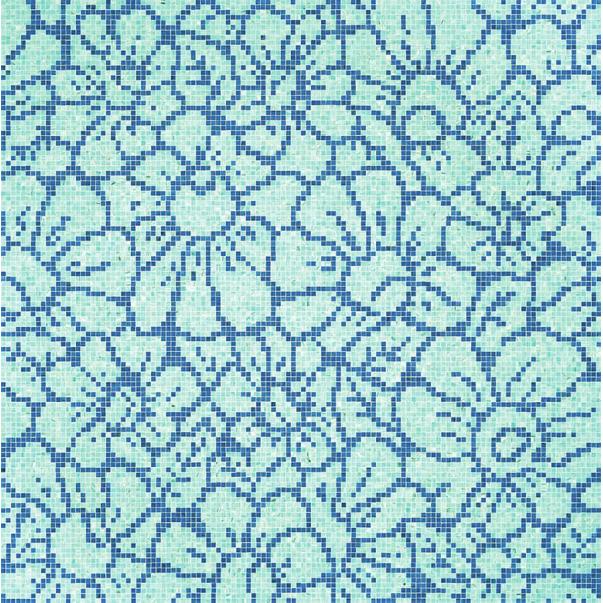 Мозаика Bisazza Graphic Flowers Blue