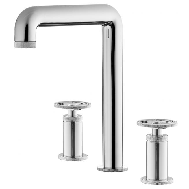 Смеситель для раковины на три отверстия IB Rubinetterie Bold Round | KB1390