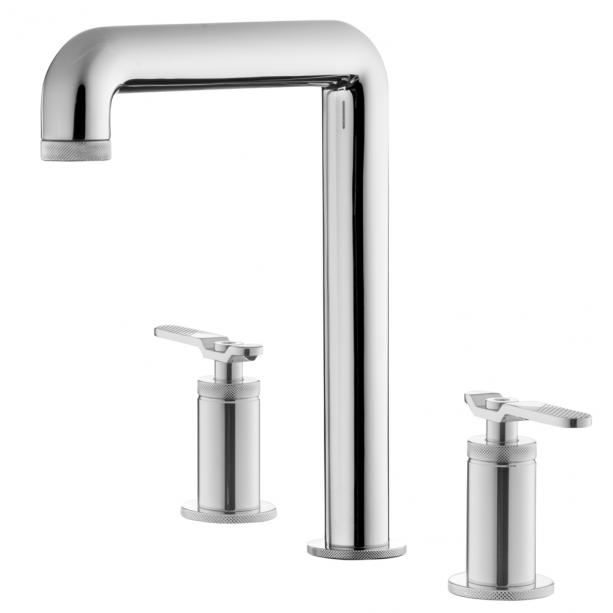 Смеситель для раковины на три отверстия IB Rubinetterie Bold Lever | KB2390 1 Смеситель для раковины на три отверстия IB Rubinetterie Bold Lever | KB2390