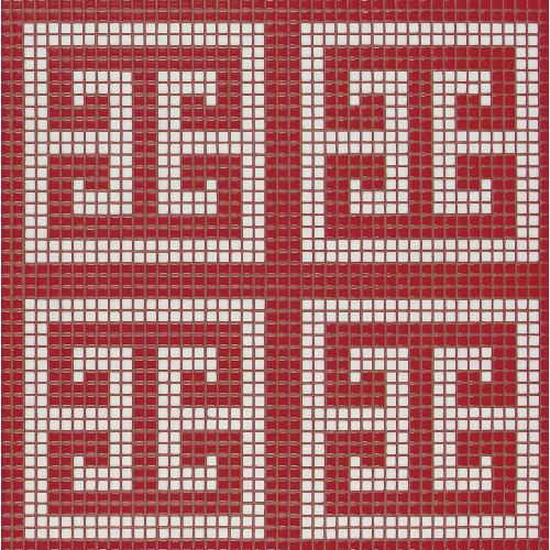 Мозаика Bisazza Key White Red