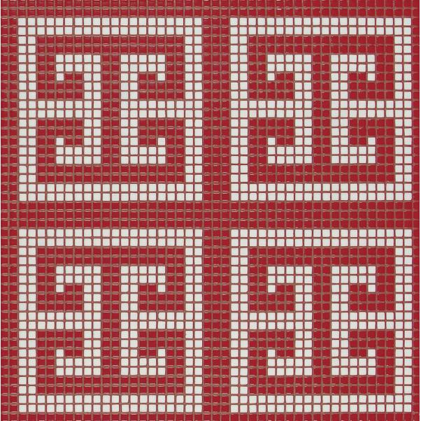 Мозаика Bisazza Key White Red