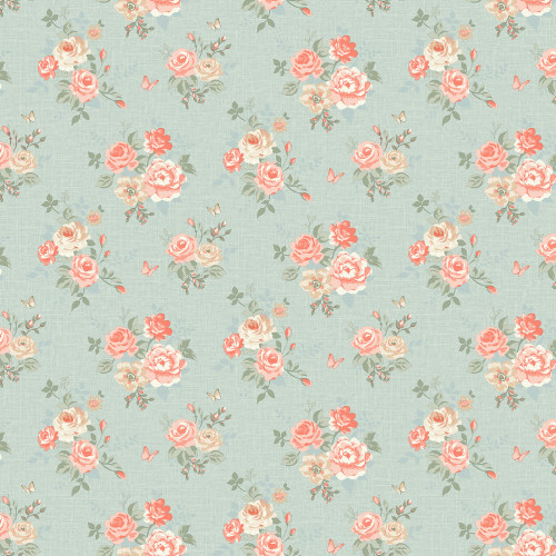 Обои Grandeco Butterfly Rose Bloom / LF3104