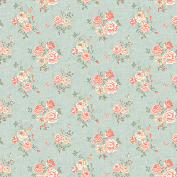 Обои Grandeco Butterfly Rose Bloom / LF3104 1 Обои Grandeco Butterfly Rose Bloom / LF3104