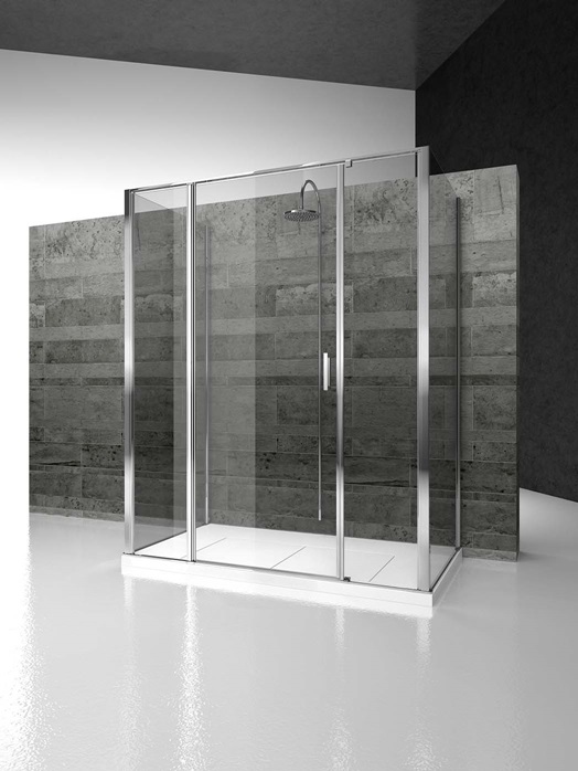 Кабина душевая Vismaravetro Linea LG+LM+LG 1 Кабина душевая Vismaravetro Linea LG+LM+LG