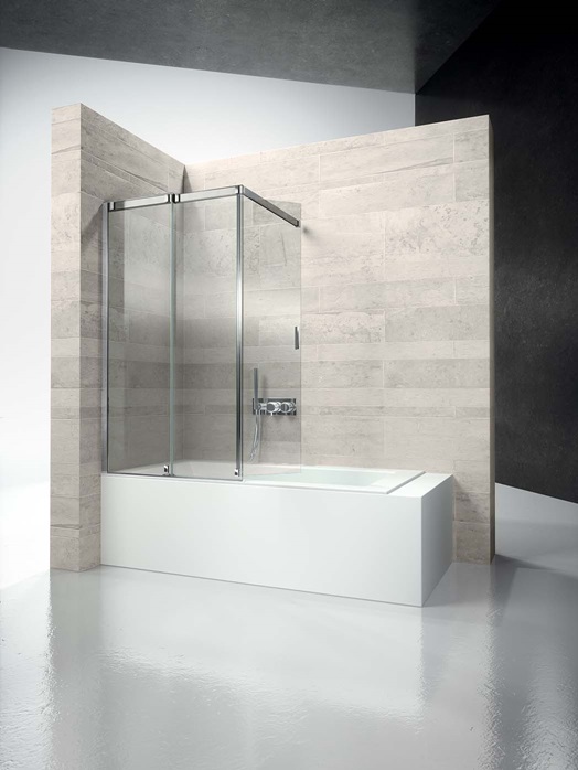 Перегородка душевая для ванны с раздвижной дверью Vismaravetro Bathscreens VR 1 Перегородка душевая для ванны с раздвижной дверью Vismaravetro Bathscreens VR
