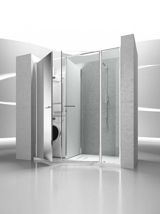 Кабина душевая с отделением для вещей Vismaravetro Twin W21 1 Кабина душевая с отделением для вещей Vismaravetro Twin W21