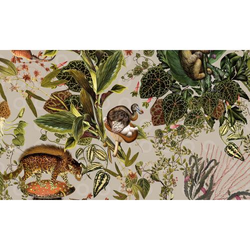 Обои Arte Moooi Wallcovering Extinct Animals Menagerie of Extinct Animals MO2073