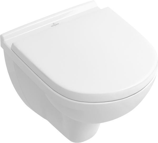 Унитаз подвесной Villeroy&Boch O.novo с открытым смывным краем Compact (округлая модель)