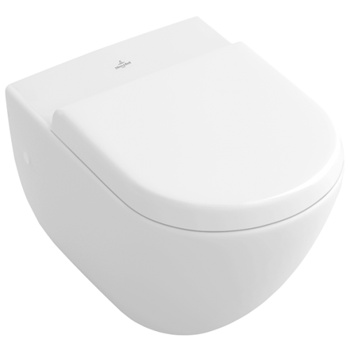 Унитаз подвесной Villeroy&Boch Subway 660310 с горизонтальным смывом и полкой (округлая модель)