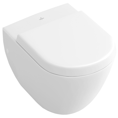 Унитаз подвесной Villeroy&Boch Subway 660410 с вертикальным смывом и короткой базой (округлая модель)