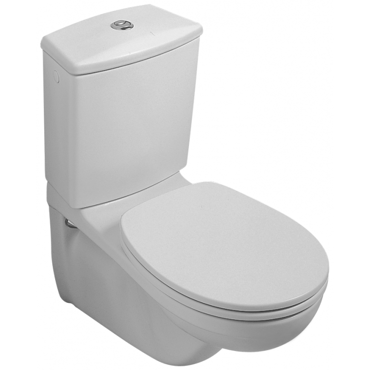 Унитаз-компакт напольный Villeroy&Boch O.novo 662310 с вертикальным смывом (округлая модель)
