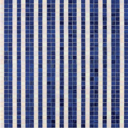 Мозаика Bisazza Righe Bianco Blu